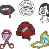 GYAYU Enamel Pins Set Cute Cartoon Brooches Lapel Badge Women Clothing Bag Decor Hot