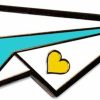 Lifebeats Lifebeats You Were Made To Soar Paper Airplane Enamel Pin Best