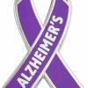 PinMart Pinmart'S Alzheimer'S Purple Awareness Ribbon Enamel Lapel Pin New