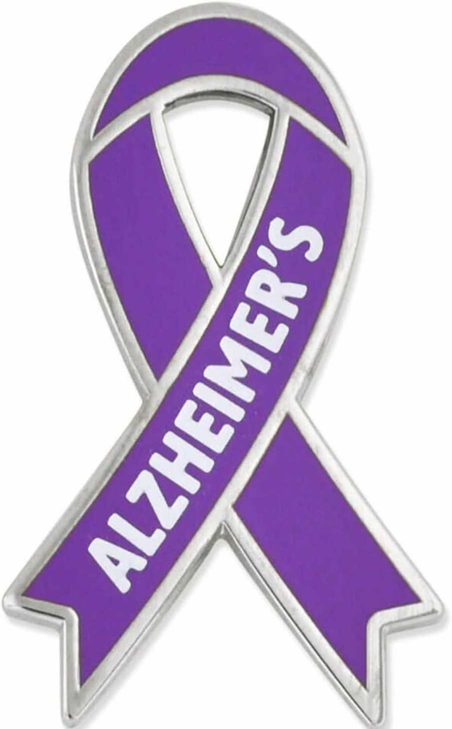 PinMart Pinmart'S Alzheimer'S Purple Awareness Ribbon Enamel Lapel Pin New