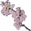 dihao Spring Romantic Cherry Blossoms Hard Enamel Pin Cute Cartoon Funny Bee Flowers Metal Brooch Accessories Fashion Floral Jewelry Online