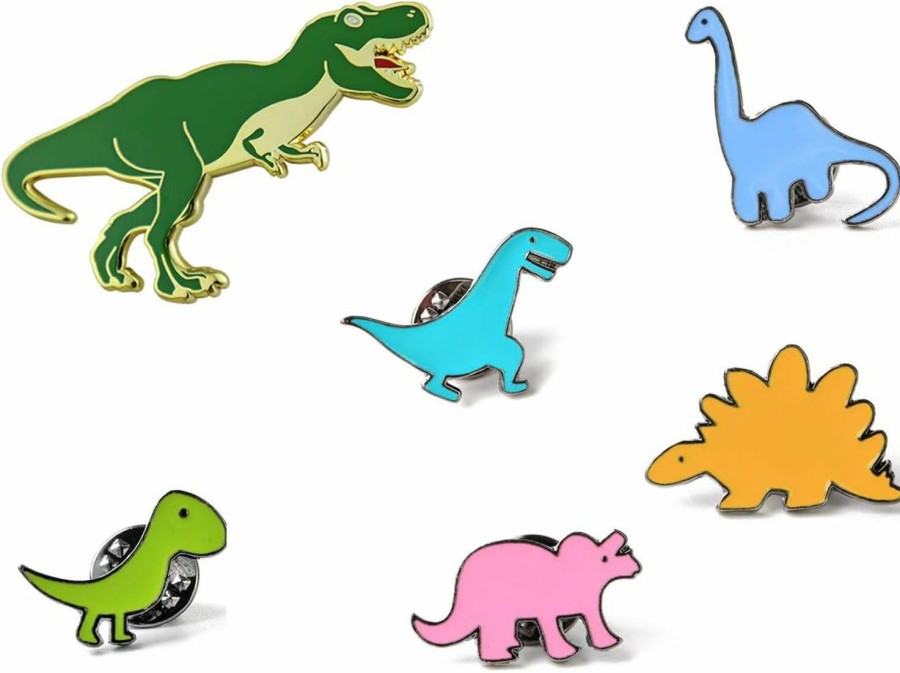 KimYoung Dinosaur Pins For Backpacks Jurassic Dinosaur Enamel Pin Set Cute Enamel Pins Hot