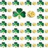 Tichso Tichso 25/50/100Pcs St. Patrick'S Day Clover Lapel Pin Clover Pin Brooch Patrick'S Day Favors Three-Leaf Pins Patrick'S Day Gift Irish Holiday Gifts Clearance