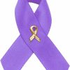 Fundraising For A Cause Purple Ribbon Awareness Pins/Bulk Wholesale Pack Pins Purple Ribbon Pin For Alzheimer'S, Domestic Violence, Epilepsy, Pancreatic Cancer, Lupus, Crohn'S Disease Awareness - Perfect For Support Groups, Gift Giving And Fundraising Clearance