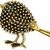 GUMEGE Retro Sparrow Bird Brooch Pin For Girl Women Fashion Cute Animal Corsage Lapel Pin For Dresses Suits Clothing Jewelry Accessories Clearance