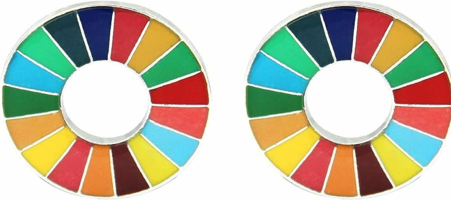 GFLPO Sustainable Development Goals Brooch,United Nations Sdgs Pin Badge,Rainbow Brooch Lapel Pin,Cute Enamel Pin For Clothing Backpack Hat Decoration New