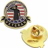 MIDLE 10/20/50/100 Pcs Us Veteran Pins Patriotic American Flag Veterans Day Lapel Pin Badge Brooch Memorial Day Military Patriotic Decorations Gifts Wholesale