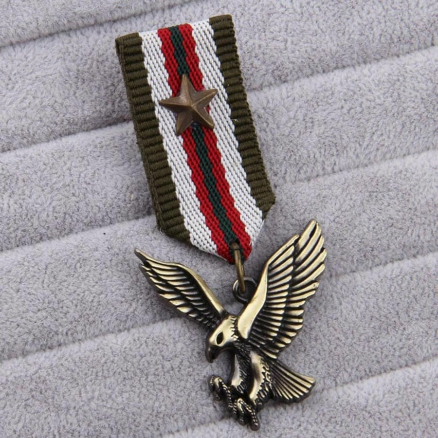 Zthread Zthread 3Pcs/Pack Military Hero Medals Blazer Suit Stripe Navy Military Badge Brooch Pin Wholesale