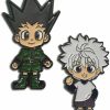 Hunter x Hunter Hunter X Hunter Gon And Kirua Pin Set Anime Enamel Pin, Mult, 3\" Clearance