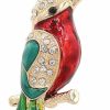 SELOVO Selovo Antique Tone Bird Hummingbird Multi Color Austrian Crystal Pin Brooch Jewelry Hot