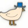 SKYFENGCN Gentleman Bird Pin - Animal World Series - Trendy Enamel Lapel Pin - Plated Badge For Clothing, Bags, And Lanyards Wholesale