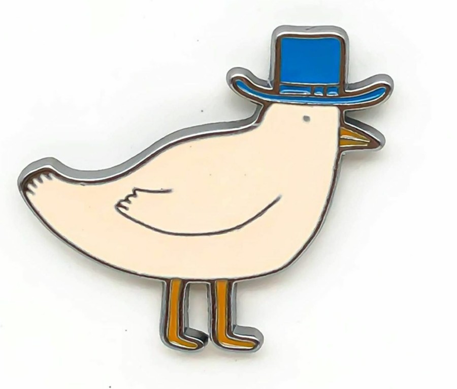 SKYFENGCN Gentleman Bird Pin - Animal World Series - Trendy Enamel Lapel Pin - Plated Badge For Clothing, Bags, And Lanyards Wholesale