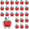 Lyrow Lyrow 24 Pcs Teacher Appreciation Pins Bulk Apple Lapel Pins, Teacher Pins Teacher Appreciation Gifts Teacher Thank You Gifts For Graduation Teacher'S Day Professor Gifts Clearance