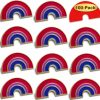 MIDLE 2/12/50/100Pcs Biual Bi Pride Rainbow Lapel Pins Bulk-Supports Lgbt Progress Gay Brooch Badge For Men Women Clothes Bags Hats Best