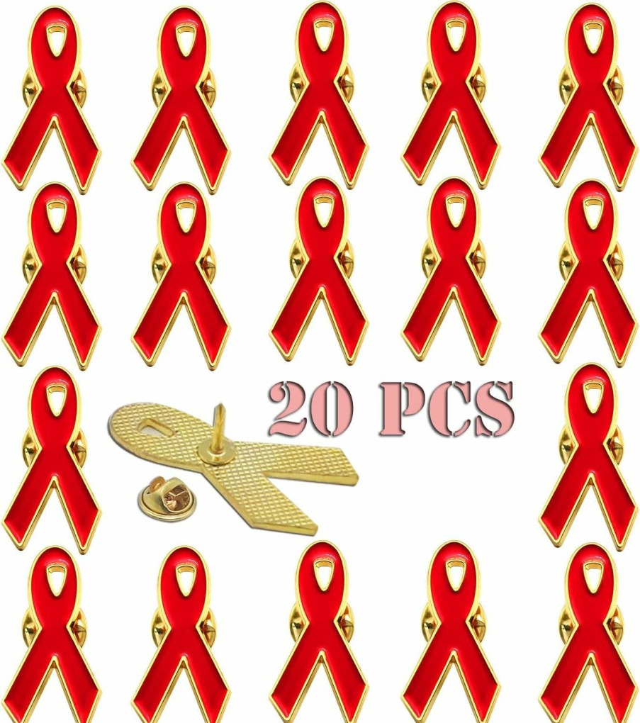 rhungift 20/50/100 Pack-Cause Awareness Multicolor Ribbon Lapel Pin -Support Your Fundraiser New