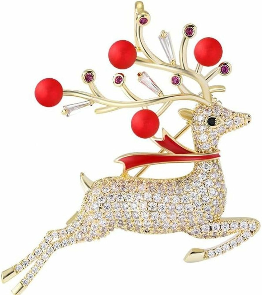 EMEGCY Emegcy Animal Brooch For Women Animal Rhinestone Brooch Pin 18K Gold Plated Animal Lapel Pin Fashion Jewelry Gift For Mom Wife Wholesale