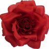 M&S Schmalberg Silk Rose Fabric Flower Pin Brooch - Hand-Made In New York'S Garment Center (American Made) New