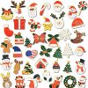 BSTWARM 40Pcs Festive Christmas Enamel Pins - Santa, Snowman, And Snowflake Designs, Lapel Brooches, Winter Accessories, Xmas Outfit, Spread Holiday Cheer With Memorable Gifts Best