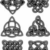 Censen Censen 6 Pieces 1.97X 1.97Inch Celtic Knot Dress Cinch Clips Set Cardigan Clip Retro Brooch Clips Sweater Collar Clip For Women Girls Dress Shirt Shawl Coat, 6 Styles New