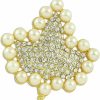 TongXin Alpha Kap A Brooch Pin Sorority Paraphernalia Gift Rhinestone Brooch Sparkling Faux Pearl Brooch Pin Hot