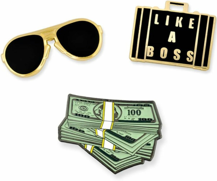 PinMart Pinmart'S Like A Boss Aviators Cash Money Trendy Enamel Lapel Pin Set Wholesale