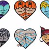 Gillna Colorful Halloween Enamel Pins Set, Custom Horror Heart Enamel Brooch Pins For Women Gothic Heart Lapel Badge For Clothes Backpacks Clearance