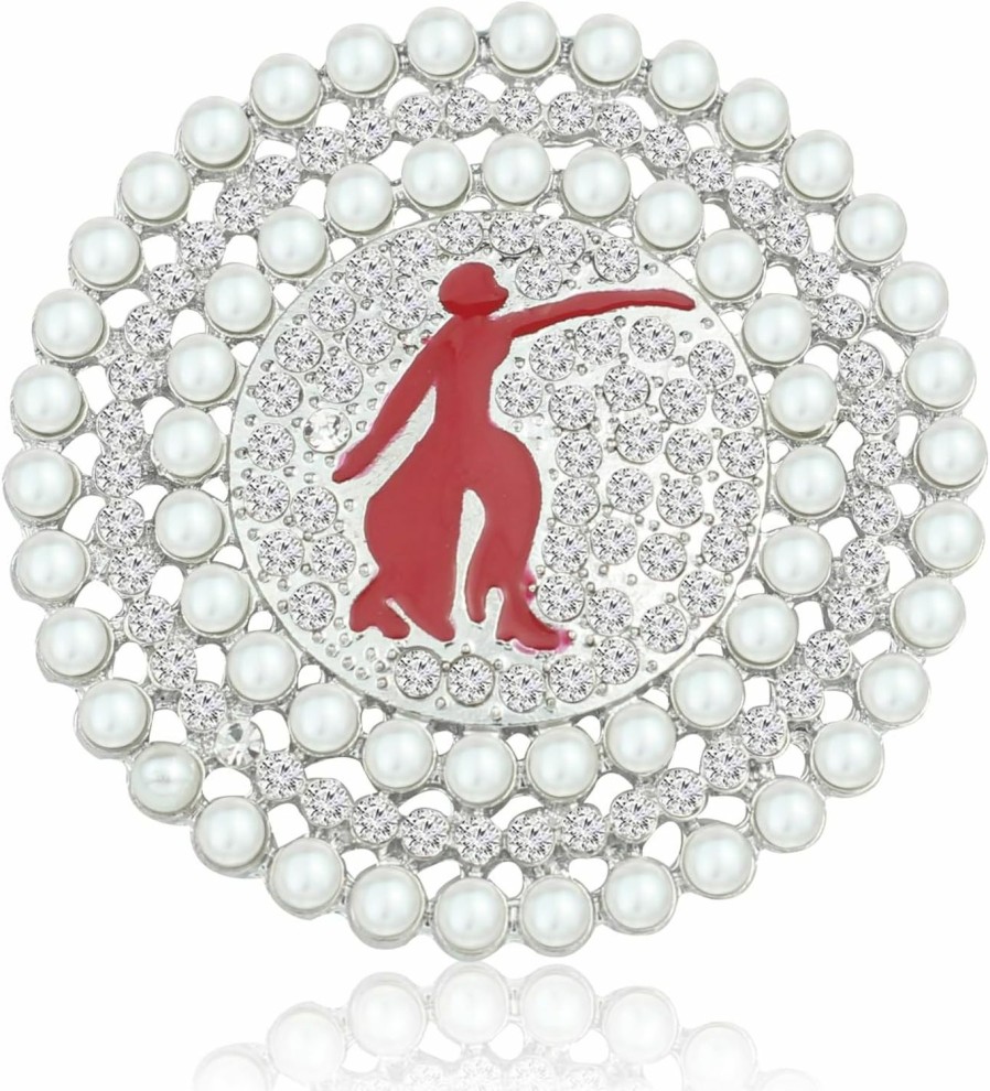 Scwasen Sorority Paraphernalia Brooch For Women 1913 Del-Ta Brooch Pin Dst Pearl Brooch Pin Greek Sorority Gift Graduation Gift Hot