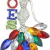 Keeblon Order Of The Eastern Star Gift For Women Rhinestone Oes Brooch Pin Oes Gift Greek Sorority Gift Paraphernalia Jewelry Oes Symbol Jewelry New