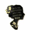 Ficsowy Ficsowy Book Lover Enamel Pin For Book Lover Gift Books Lapel Pin Novelty Book Brooch Badge For Women And Girls Best