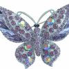 Sindary Jewelry Sindary Jewelry Zeepoffine 3.74\" Butterfly Brooch Pin Pendant Rhinestone Crystal Austrian Crystal Bz4538 Online