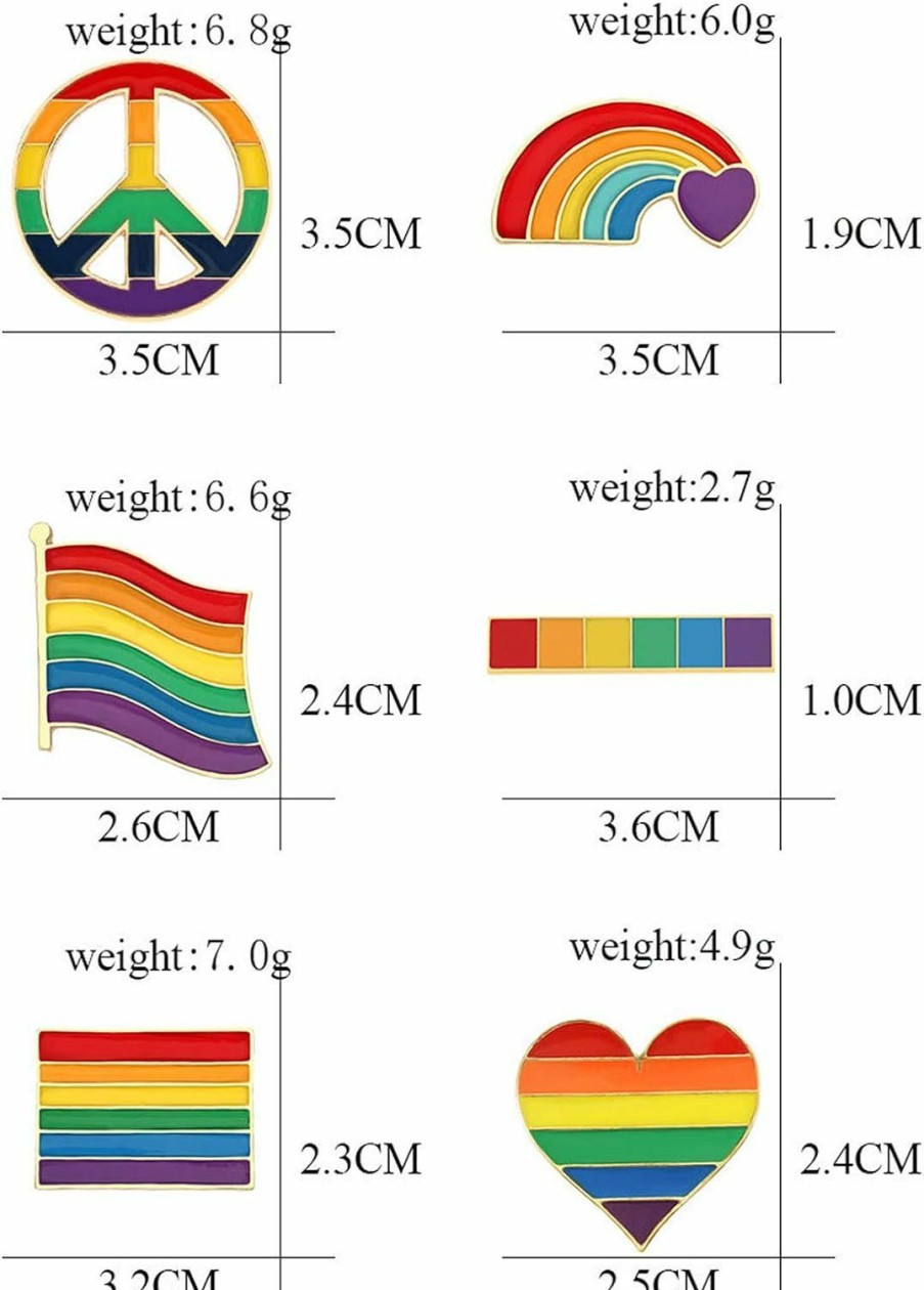 Tinsow Tinsow Pride Gay Rainbow Flag Lapel Pins Enamel Lgbt Lapel Pins Rainbow Brooch Decoration For Clothes And Bags Online