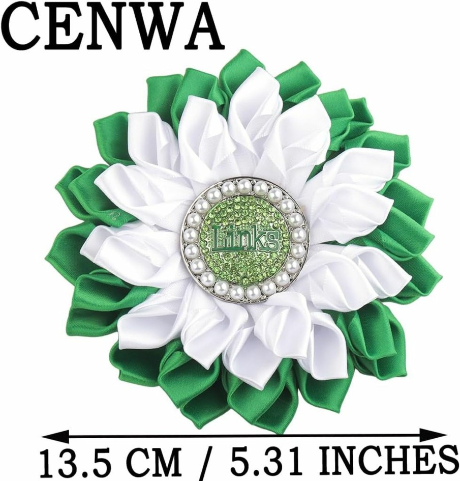 CENWA Cenwa Sorority Brooch Gift Green Sorority Sister Flower Brooch Pin Greek Sorority Gift For Women Online