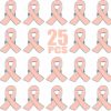 Alodidae 25 Pcs Peach Ribbon Pin Uterine Cancer Awareness Products Wholesale