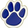 PinMart Pinmart'S Blue And White Animal Paw Print School Mascot Enamel Lapel Pin Online