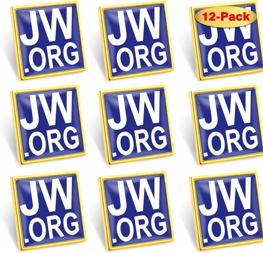 MIDLE 12/50/100Pack Jw.Org Lapel Pins Bulk - Metal Jehovah'S Witnesses Brooch Badge Pin For Men Women Clothes Bags Hats Best