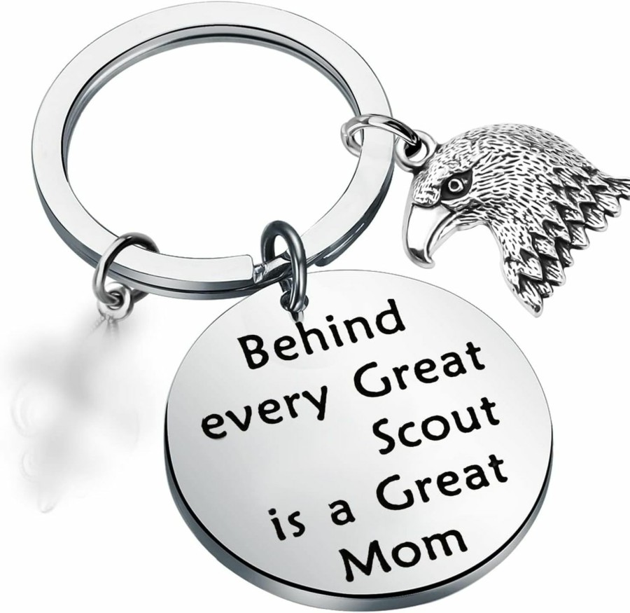 CHOORO Chooro Behind Every Great Scout Is A Great Mom Keychain Clearance