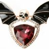 GYAYU Skull Enamel Pins,Gothic Batwing Rhinestone Crystal Brooch Pins For Women Girls Hot