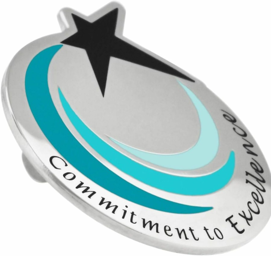 PinMart Pinmart'S Commitment To Excellence Recognition Service Star Lapel Pin Wholesale