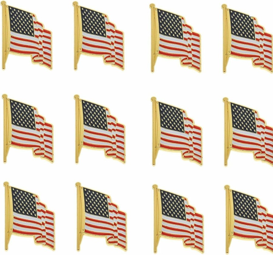 TONOS Tonos Exquisite American Flag Pin -The Stars And Stripes Flag Lapel Pin, Usa Flag Pin Wholesale