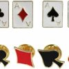 USHOBE Ushobe 16 Pcs Heart Poker Brooch Enamel Brooch Pin Badge Fashion Girls Women Backpack Clothing Accessories Scarf Buckle ( Random Style ) Clearance