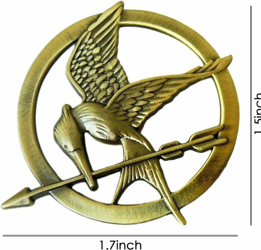 Amazon Lackingone The Katniss Everdeen Cosplay Prop Rep Mockingjay Pin Brooch Badge Hot