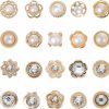 VILLCASE Villcase Women Shirt Brooch Pins, 40 Pieces Cover Up Button Pins Rhinestones Pearl Safety Brooch Buttons Sweater Shawl Clips For Clothing Jeans Hat Bags Decorations Wholesale