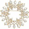 GYAYU Gyayu Brooch Pins For Women,Gold Tone Austria Rhinestone Crystal Brooch Pins Jewelry Clearance