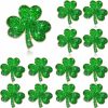 Ecation Ecation St. Patrick'S Day Lapel Pin 1 Inch Shamrock Lapel Pin Hat Pins For Women Irish Culture Celebration Pin Hot