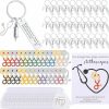 Landical Landical Nurse Gifts Set Stethoscope Brooch Lapel Pins Nurse Keychain Appreciation Gifts Thank You Card Bag Nurse Week Gift New