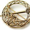 LynnAround Bronze Tara Filigree Celtic Knot Brooch And Pins Norse Irish Vintage Thailand Made Jewelry Clearance