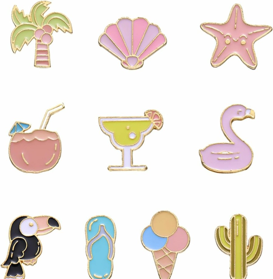 Gillna Creative Enamel Pins Bulk Set,Cartoon Plants Anime Rainbow Punk Animals Enamel Backpack Pins For Men/Women Cute Cool Pins For Jackets Clothes Wholesale