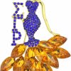 Keeblon Rhinestone Sgrho Brooch Pin For Women 1922 Sigmaa Gift Greek Sgrho Jewelry Sorority Paraphernalia Gifts For Girls New