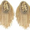 Zthread 2Pcs Rhinestone Tassel Shoulder Epaulet Spike Chain Shoulder Badge Brooch Pins For Man Woman Online