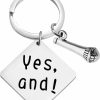 CHOORO Chooro Yes And Keychain Gift For Actors Improvisation Key Ring Comedian Gifts Improvisation Comedy Acting Theater Gift New